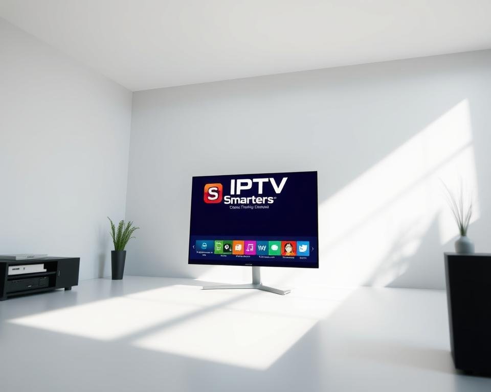 A sleek and modern interface application, IPTV Smarters Pro, depicted in a clean, well-lit environment. The application's logo and user interface elements are prominently displayed, showcasing its intuitive design and user-friendly layout. The scene is captured from an angled perspective, providing a dynamic and engaging view of the application's features. Subtle shadows and highlights accentuate the application's depth and three-dimensional qualities, while a neutral background allows the application to take center stage. The overall mood is one of professionalism and sophistication, reflecting the application's status as a leading IPTV solution. A sleek and modern interface application, IPTV Smarters Pro, depicted in a clean, well-lit environment. The application's logo and user interface elements are prominently displayed, showcasing its intuitive design and user-friendly layout. The scene is captured from an angled perspective, providing a dynamic and engaging view of the application's features. Subtle shadows and highlights accentuate the application's depth and three-dimensional qualities, while a neutral background allows the application to take center stage. The overall mood is one of professionalism and sophistication, reflecting the application's status as a leading IPTV solution.